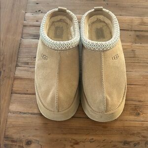 UGG Cozy Suede Slip-On Clogs in Chestnut Tan